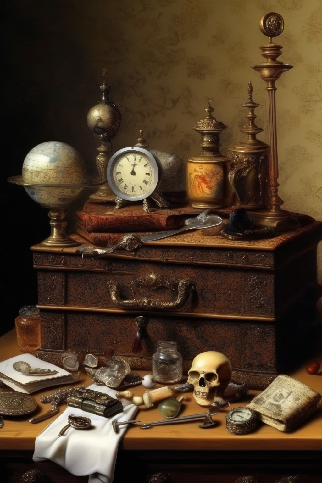 00046-1972558068-_lora_Pieter Claesz Style_1_Pieter Claesz Style - things one can find on a bedside table of a young rich lady living in England.png